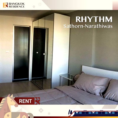 คอนโดให้เช่า :  RHYTHM Sathorn-Narathiwas 💛 ห้องสวยเฟอร์ครบครัน 🛋️ ใกล้ BTS ช่องนนทรี 