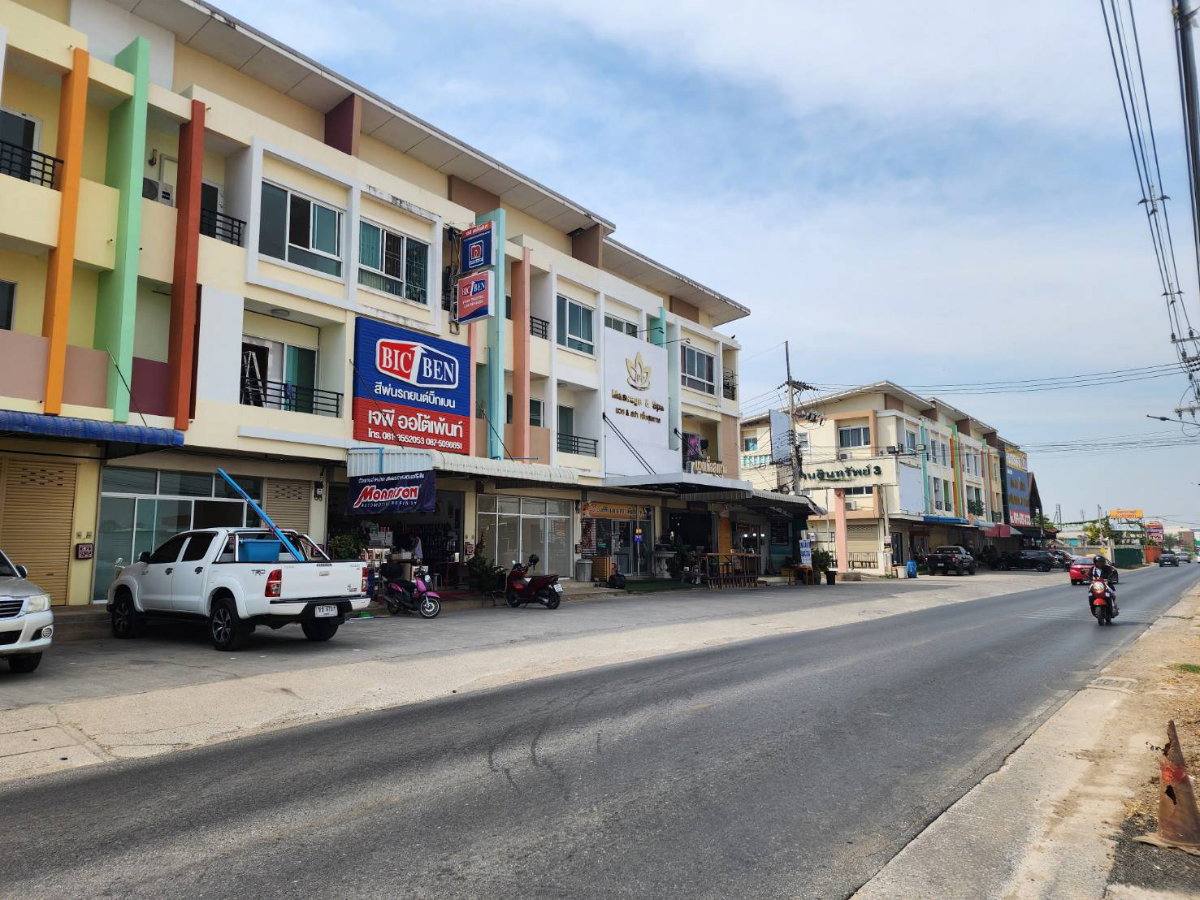 รูป ให้เช่า อาคารพาณิชย์ ติดถนน ใกล้ตลาดลาดสวาย  รังสิต ลำลูกกา คลอง 4 ปทุมธานี  หน้ากว้าง จอดรถสะดวก มีประตูกระจก พร้อมทำธุรกิจและพักอาศัย - รูปที่ 13/14