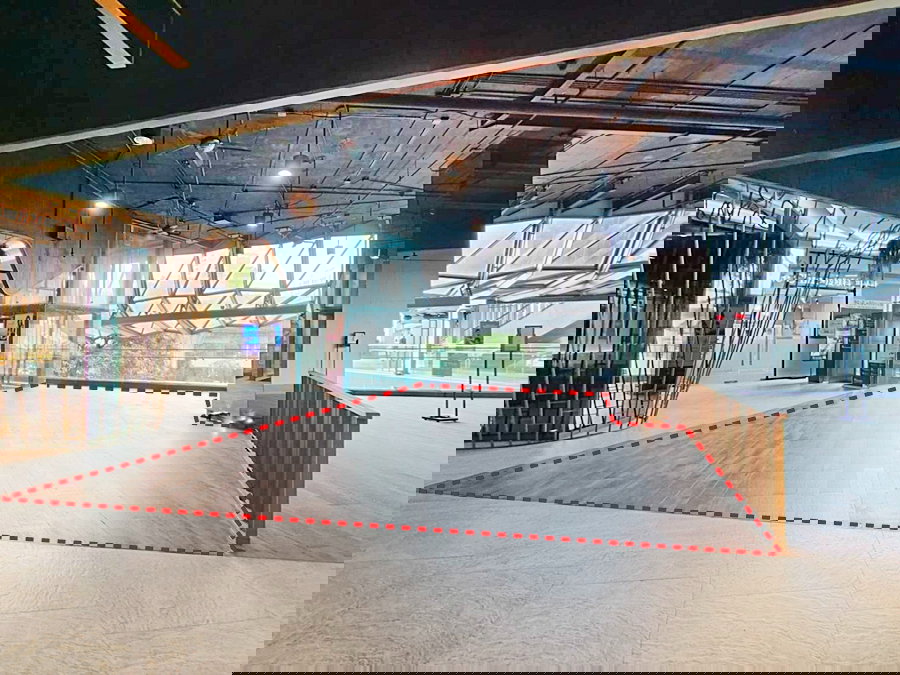 รูป พื้นที่โล่ง 57 ตรม. ชั้น 2 ของโรงแรม มองเห็นได้จากถนนสุขุมวิท BTS นานา - รูปที่ 1/11