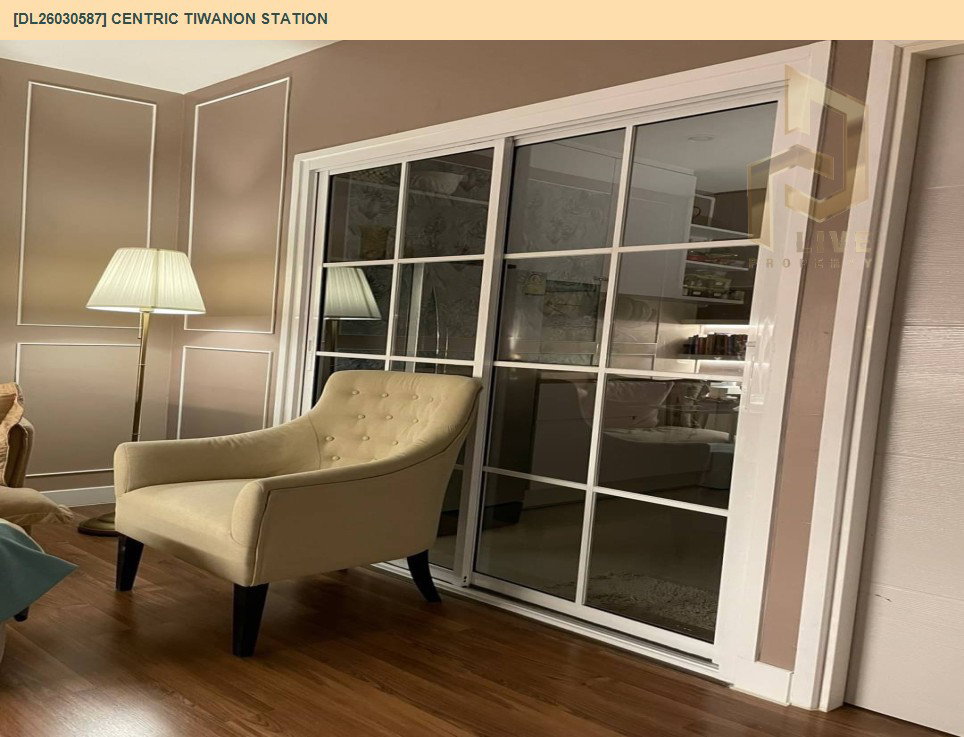 รูป DL26030587 ให้เช่าคอนโด เซ็นทริค ติวานนท์ สเตชั่น (Centric Tiwanon Station) ใกล้ MRT ติวานนท์ พร้อมเข้าอยู่ โทรด่วน 0653619502 LineID @897iyzll - รูปที่ 4/9