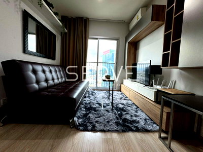 Condos for rent : 2 Beds Super High Floor 30+ City View Fully furnished Good Location Close To Thailand Cultural Centre Station @ Noble Revolve Ratchada 2