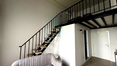 Condos for rent Ratchada-Ramintra Road : 🚩 For Rent Condo BLOSSOM CONDO @ FASHION BEYOND Building 1, Floor 7,Duplex, Room size 25 sqm