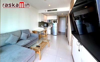 Condos for rent : KT0176🏄‍♂️1Bedroom 35sqm Floor16 Tower B🌊Sea view Fully furnished🌴The Riviera Wongamat Beach🦀North Pattaya
