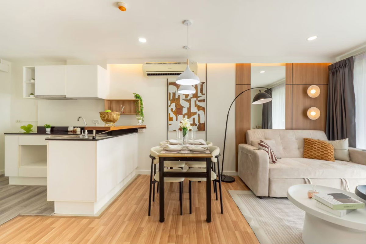 รูป 𝟐 ห้องนอน ✨ ติดตลาดนัดเลียบด่วน 💵 ผ่อนเพียง 𝟗,𝐱𝐱𝐱 บาท 🚝 เดิน 𝟑 นาที #MRTวัชรพล - รูปที่ 4/19