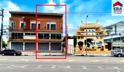 Shophouses for sale Muang Chon Buri Chonburi : Commercial Building for Sale  2 Units Opposite Na Ja Shrine