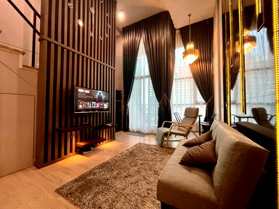 Condos for rent MRT Nonthaburi Civic Center : For Rent Condo KNIGHTSBRIDGE DUPLEX TIWANON Building 1, Floor 14,Duplex, Room size 39.00 sqm