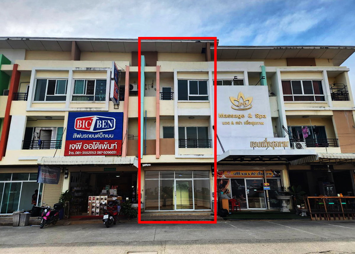 รูป ให้เช่า อาคารพาณิชย์ ติดถนน ใกล้ตลาดลาดสวาย  รังสิต ลำลูกกา คลอง 4 ปทุมธานี  หน้ากว้าง จอดรถสะดวก มีประตูกระจก พร้อมทำธุรกิจและพักอาศัย - รูปที่ 1/14