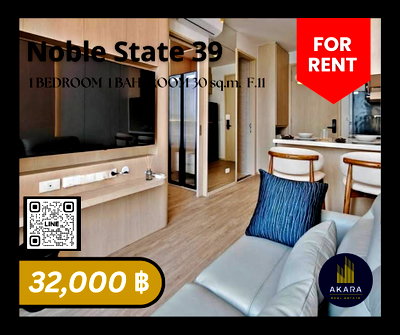 Condos for rent Samitivej Sukhumvit Hospital : 🟨🟨🟦🟦Noble State 39 [FOR RENT]🟦🟦🟨🟨 Available Now‼️Click✅✅✅✅✅ Akara Real Estate "Fast response, Prompt service"