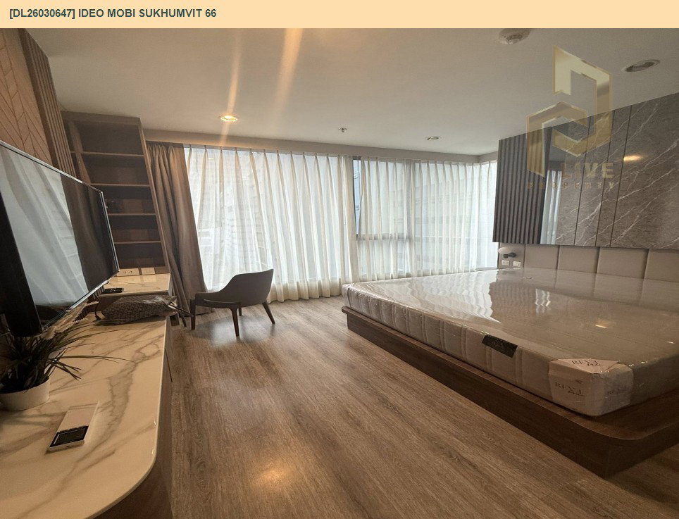 รูป DL26030647 ให้เช่าคอนโด ไอดีโอ โมบิ สุขุมวิท 66 (IDEO Mobi Sukhumvit 66) ใกล้ BTS อุดมสุข พร้อมเข้าอยู่ โทรด่วน 0653619502 LineID @897iyzll - รูปที่ 6/10