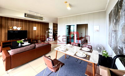Condos for rent : KT0282📲LineID @556ryccg🏖️2Bedroom 99sqm Tower A Fully furnished🌊Pool & Sea view🏄‍♂️Zire Wongamat North Pattaya