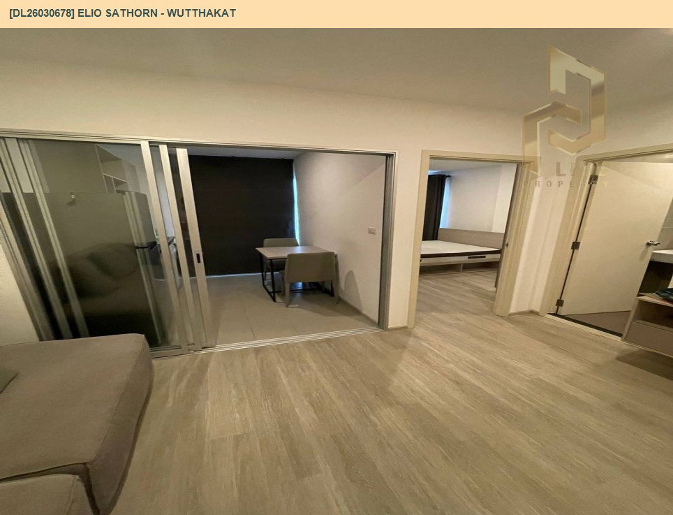 รูป DL26030678 ให้เช่าคอนโด เอลลิโอ สาทร - วุฒากาศ (Elio Sathorn - Wutthakat) ใกล้ BTS วุฒากาศ พร้อมเข้าอยู่ โทรด่วน 0656259498 LineID @257sxzzu - รูปที่ 3/6