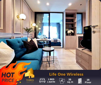 Condos for rent : FOR RENT ✨𝐋𝐢𝐟𝐞 𝐎𝐧𝐞 𝐖𝐢𝐫𝐞𝐥𝐞𝐬𝐬✨ Fully furniture , Ready to move in //LineID:@thirdproprty