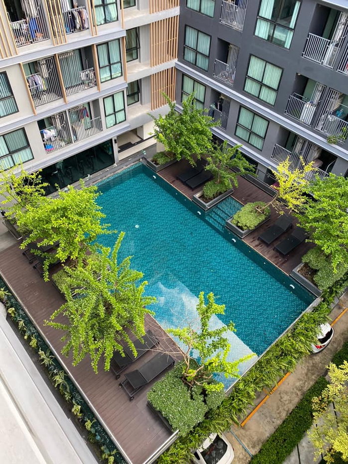 รูป (ว่าง1เมษายน69)ให้เช่าThe Excel Udomsuk - 1นอน 28ตรม. ชั้น7 วิวสระ - Line:@hac55 - รูปที่ 3/9