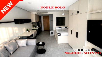 Condos for rent : 🍀🍀 Prime Condo Location 🚆 For Rent 📍 Noble Solo Thonglor 🚆 Near Thong Lo BTS Station  (Line: @rent2022) ✨Ready to move in  🔖 PC: A10857