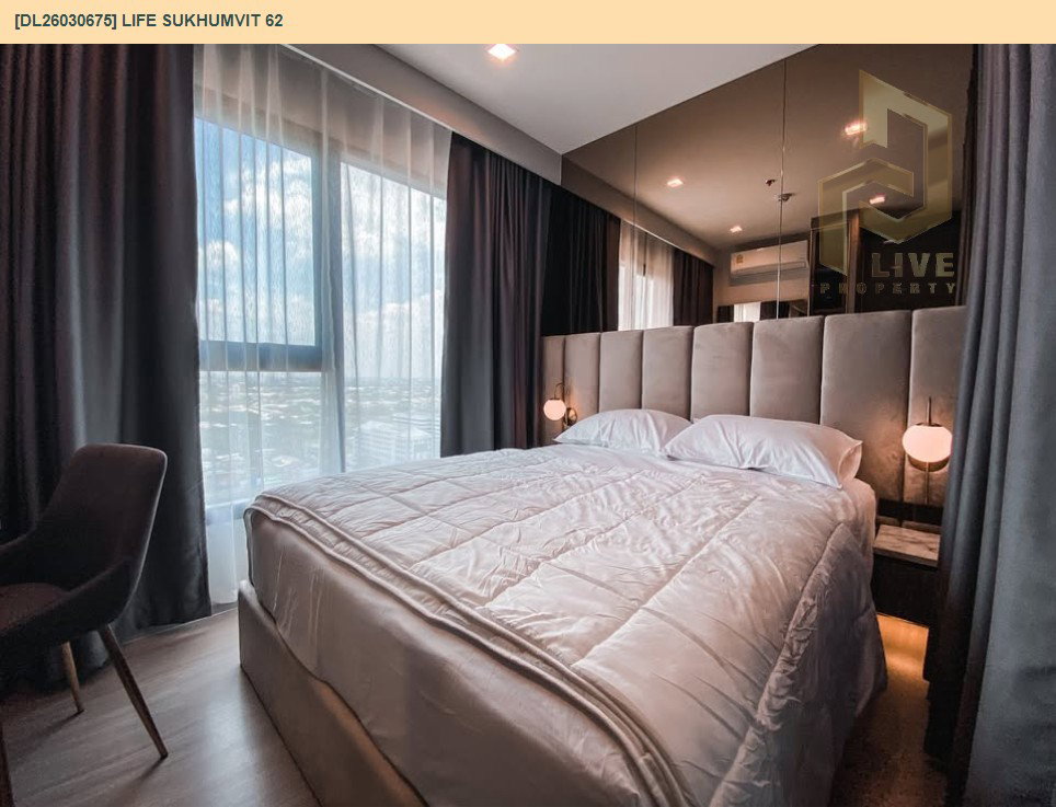 รูป DL26030675 ให้เช่าคอนโด ไลฟ์ สุขุมวิท 62 (Life Sukhumvit 62) ใกล้ BTS บางจาก พร้อมเข้าอยู่ โทรด่วน 0614453194 LineID @162cjixi - รูปที่ 3/12