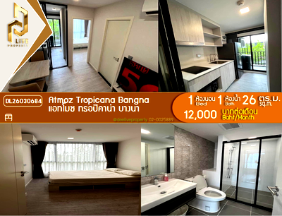 Condos for rent ikea bangna : DL26030684 Condo for rent, Atmoz Tropicana Bangna near -, ready to move in, call urgently 0638692663 LineID @523dslwi