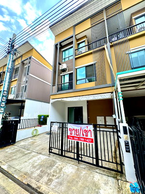 เช่าทาวน์โฮม แม็คโคร บางบัวทอง : [ให้เช่า] ทาวน์โฮม 3 ชั้น 3 ห้องนอน 3 ห้องน้ำ พร้อมเฟอร์นิเจอร์