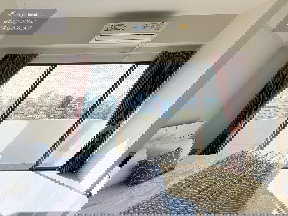 รูป P-431 📍ห้องใหญ่ 38 ตารางเมตรคอนโดติดรถไฟฟ้า สถานีรัชโยธิน เฟอร์ครบ พร้อมอยู่ วิวโล่ง ถูก 2.15 ลบ. *0659174222* - รูปที่ 5/13