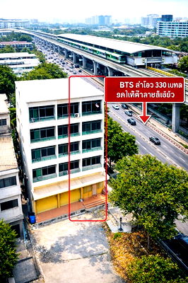เช่าอาคารพาณิชย์ สมุทรปราการ : BTSปู่เจ้า 640ม.อาคาร 7นอน BTSสำโรง 330ม. 5น้ำ 5ชั้น ตึกหัวมุม 4แอร์ 18 ตร.วา. 365 ตร.ม. อิมพีเรียลเวิลด์ สำโรง 300 ม.