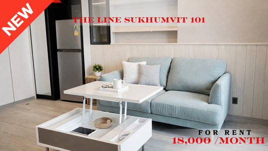 รูปภาพ 🍀🍀 Fully Furnished 💝 For Rent 📍 The Line Sukhumvit 101 🚆 Near Punnawithi BTS Station  (Line: @rent2022) ✨  Ready to move in 🔖 PC: A02573