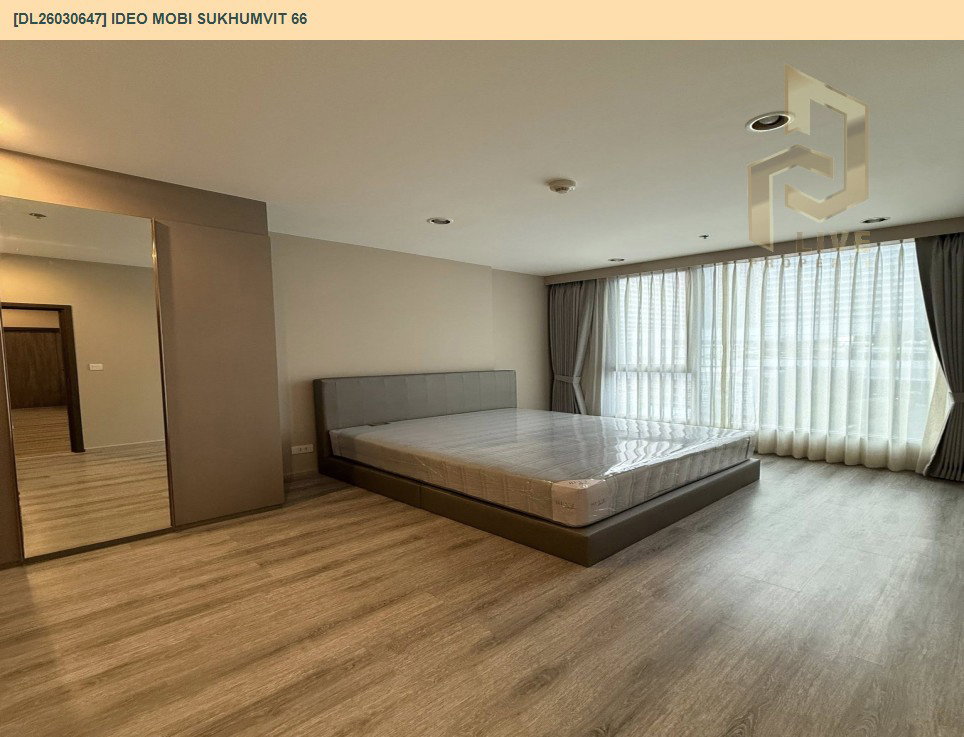 รูป DL26030647 ให้เช่าคอนโด ไอดีโอ โมบิ สุขุมวิท 66 (IDEO Mobi Sukhumvit 66) ใกล้ BTS อุดมสุข พร้อมเข้าอยู่ โทรด่วน 0653619502 LineID @897iyzll - รูปที่ 2/10