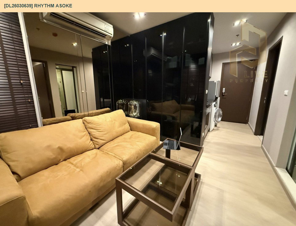 รูป DL26030639 ให้เช่าคอนโด ริทึ่ม อโศก (Rhythm Asoke) ใกล้ MRT พระราม 9 พร้อมเข้าอยู่ โทรด่วน 0656259498 LineID @257sxzzu - รูปที่ 5/8