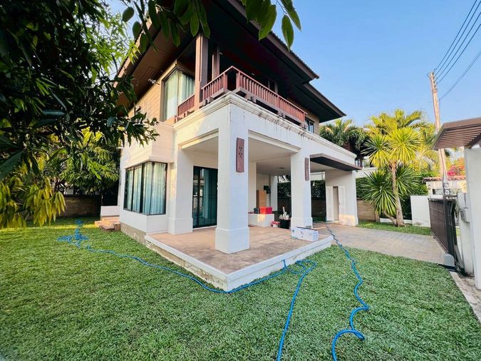 ✅ให้เช่าบ้านสไตล์ล้านนา ใกล้มีโชคพลาซ่า ,NIS บ้านสวย ☎️064-792-4426(เบญ)