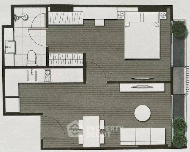 รูป คอนโด 1-ห้องนอน ที่ โนเบิล แอมเบียนส์ สุขุมวิท 42 ใกล้ BTS เอกมัย (ID 1928151) - รูปที่ 4/4