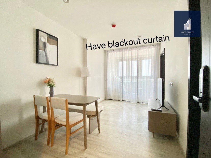 รูป XT Huaikhwang 75ม. MRT ห้วยขวาง 1ห้องนอน ใกล้ลิฟท์ พร้อมเครื่องซักอบแห้ง วิวไม่บล็อค  - รูปที่ 2/8