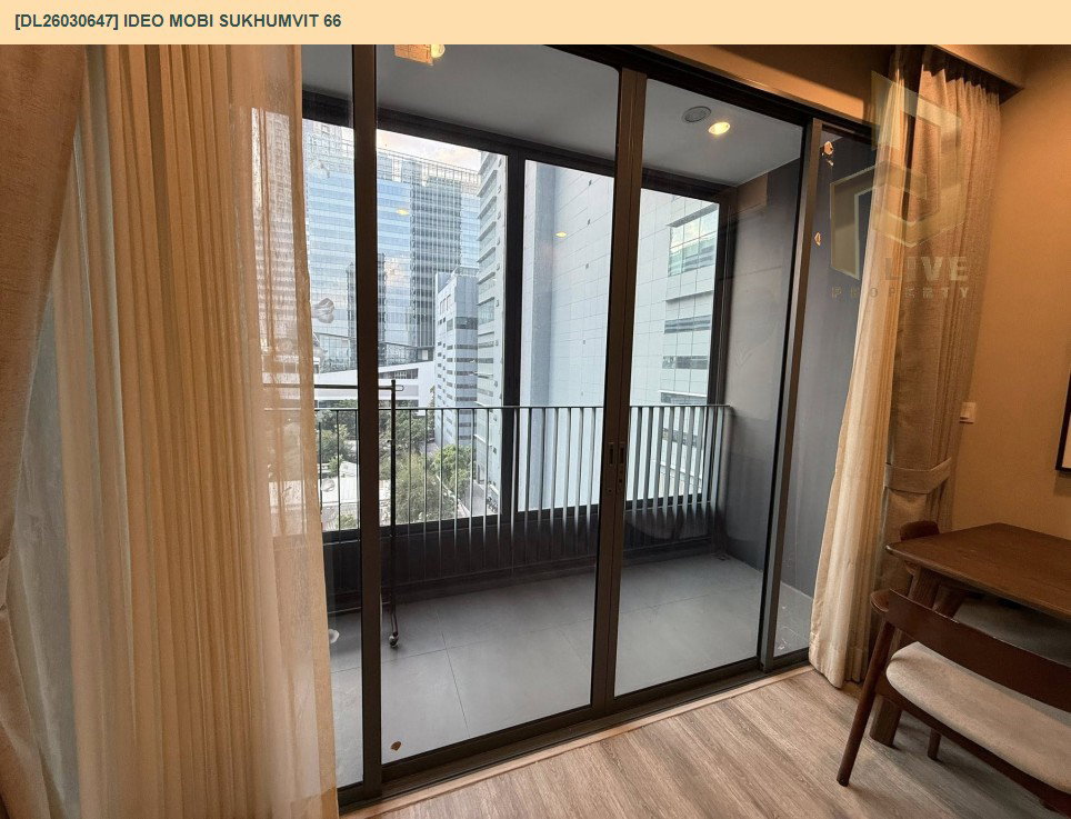 รูป DL26030647 ให้เช่าคอนโด ไอดีโอ โมบิ สุขุมวิท 66 (IDEO Mobi Sukhumvit 66) ใกล้ BTS อุดมสุข พร้อมเข้าอยู่ โทรด่วน 0653619502 LineID @897iyzll - รูปที่ 8/10