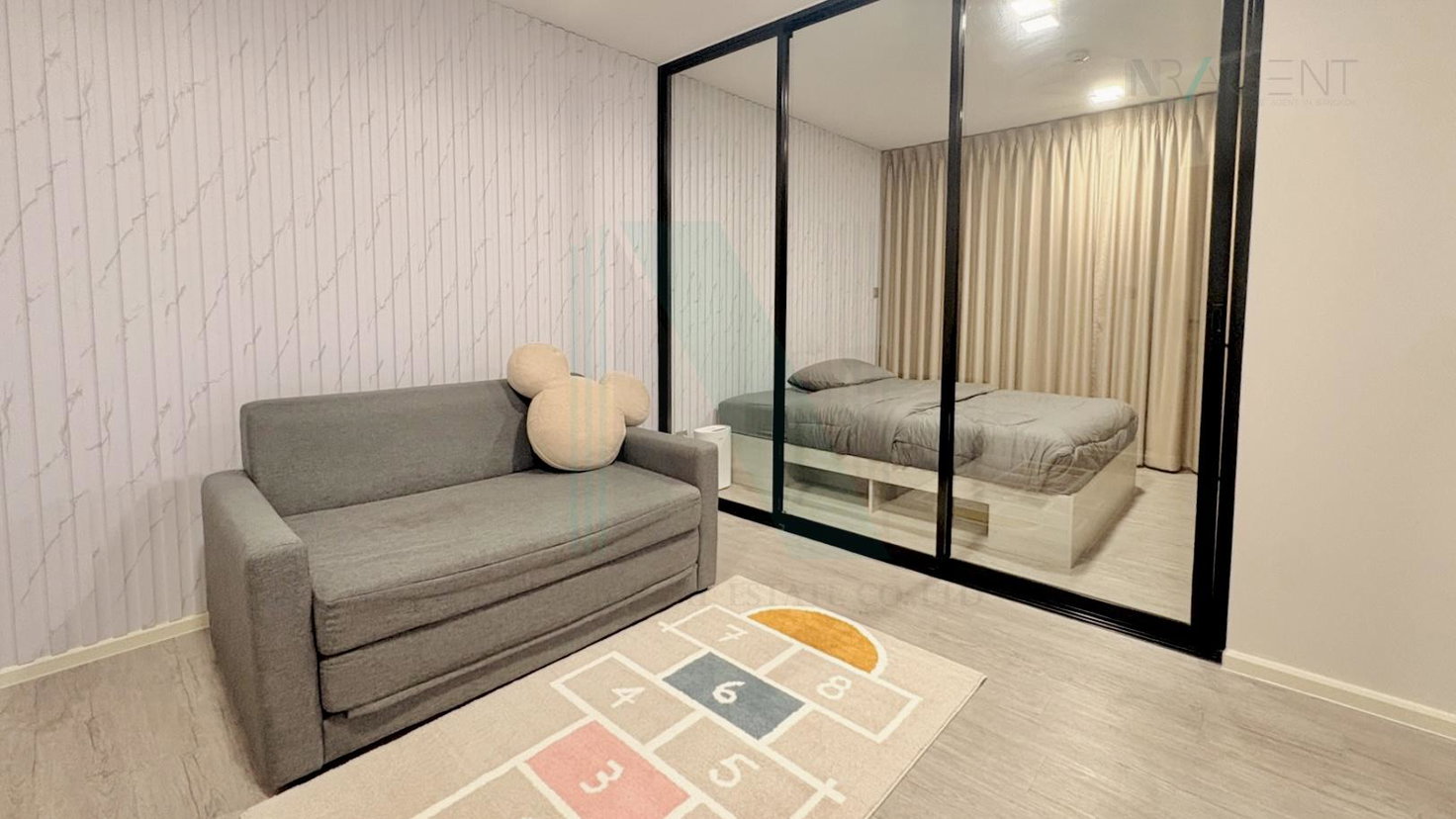 รูป ให้เช่าคอนโด แอทโมซ บางนา อาคาร A ชั้น 2 1 ห้องนอน ขนาด 28 ตรม ใกล้ โรงพยาบาลไทยนครินทร์ - รูปที่ 3/8