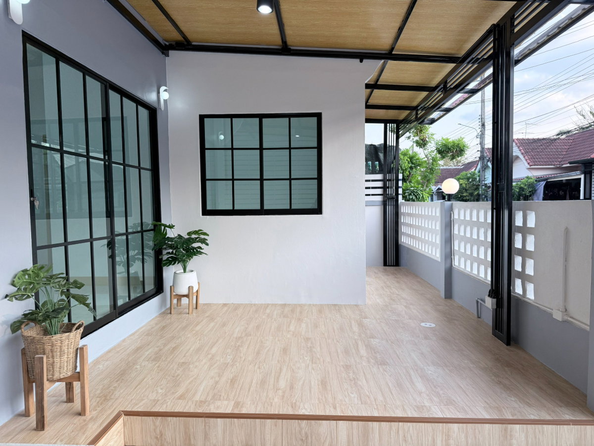 รูป บ้านแฝดชั้นเดียว ต้นโครงการ ทำเลดีมาก รีโนเวทใหม่ ม.นันทวัน 4 ซ.เลียบวารี53 แขวงโคกแฝด เขตหนองจอก  - รูปที่ 6/28