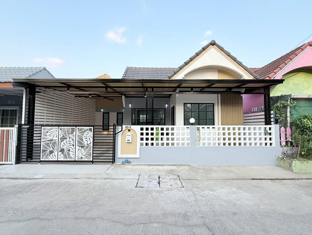 รูป บ้านแฝดชั้นเดียว ต้นโครงการ ทำเลดีมาก รีโนเวทใหม่ ม.นันทวัน 4 ซ.เลียบวารี53 แขวงโคกแฝด เขตหนองจอก  - รูปที่ 1/28