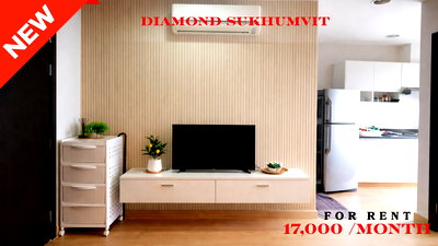 เช่าคอนโด ซอยอ่อนนุช (สุขุมวิท 77) : 🍀🍀 Hot Deal🔥 ให้เช่า📌 ไดมอนด์ สุขุมวิท(Line: @rent2022) BTS อ่อนนุชห้องสวย พร้อมเข้าอยู่ ราคาดี!!🔖A10850