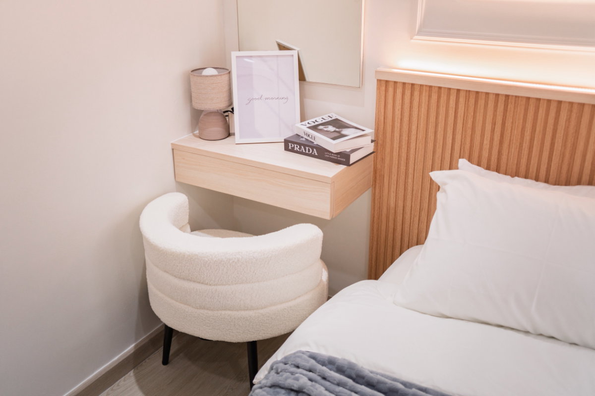 รูป ขายด่วน คอนโดรีโนเวทใหม่ เฟอร์ครบ พร้อมอยู่ ใกล้ BTS แบริ่ง iCondo สุขุมวิท 105 ลาซาล - รูปที่ 14/19