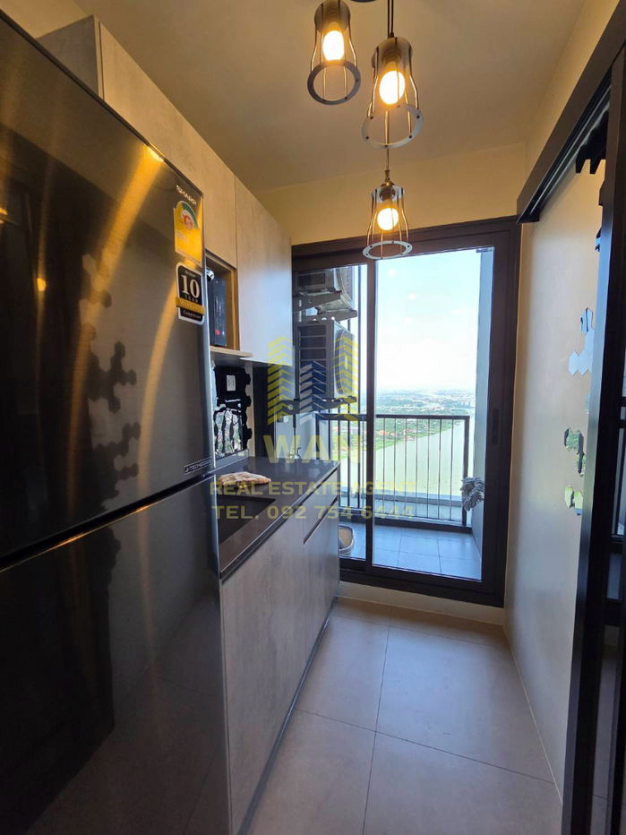 รูป ให้เช่า politan aqua ชั้น 57 ขนาด 31 ตร.ม. วิวแม่น้ำ เกาะเกร็ด แต่งสวย ครบพร้อมอยู่ - รูปที่ 6/15