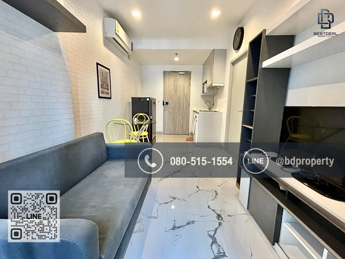 รูป Bestdeal ให้เช่า 1 ห้องนอน 31ตรม.ราคา 15,500/เดือนเท่านั้น เฟอร์นิเจอร์และเครื่องใช้ไฟฟ้าครบ“IDEO MOBI RAMA 9” ใกล้MRT และ เซ็นทรัลพระราม 9 - รูปที่ 1/9