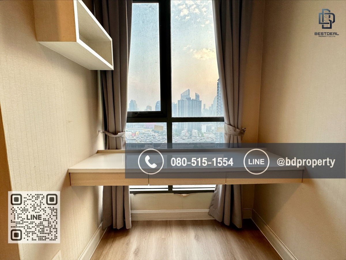 รูป Bestdeal ให้เช่า 1 ห้องนอน 31ตรม.ราคา 16,000/เดือนเท่านั้น เฟอร์นิเจอร์และเครื่องใช้ไฟฟ้าครบ“IDEO MOBI RAMA 9” ใกล้MRT และ เซ็นทรัลพระราม 9 - รูปที่ 6/12