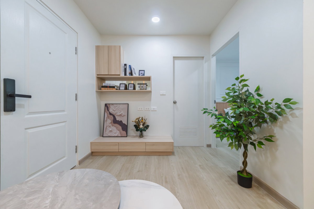 รูป ขายด่วน คอนโดรีโนเวทใหม่ เฟอร์ครบ พร้อมอยู่ ใกล้ BTS แบริ่ง iCondo สุขุมวิท 105 ลาซาล - รูปที่ 9/19