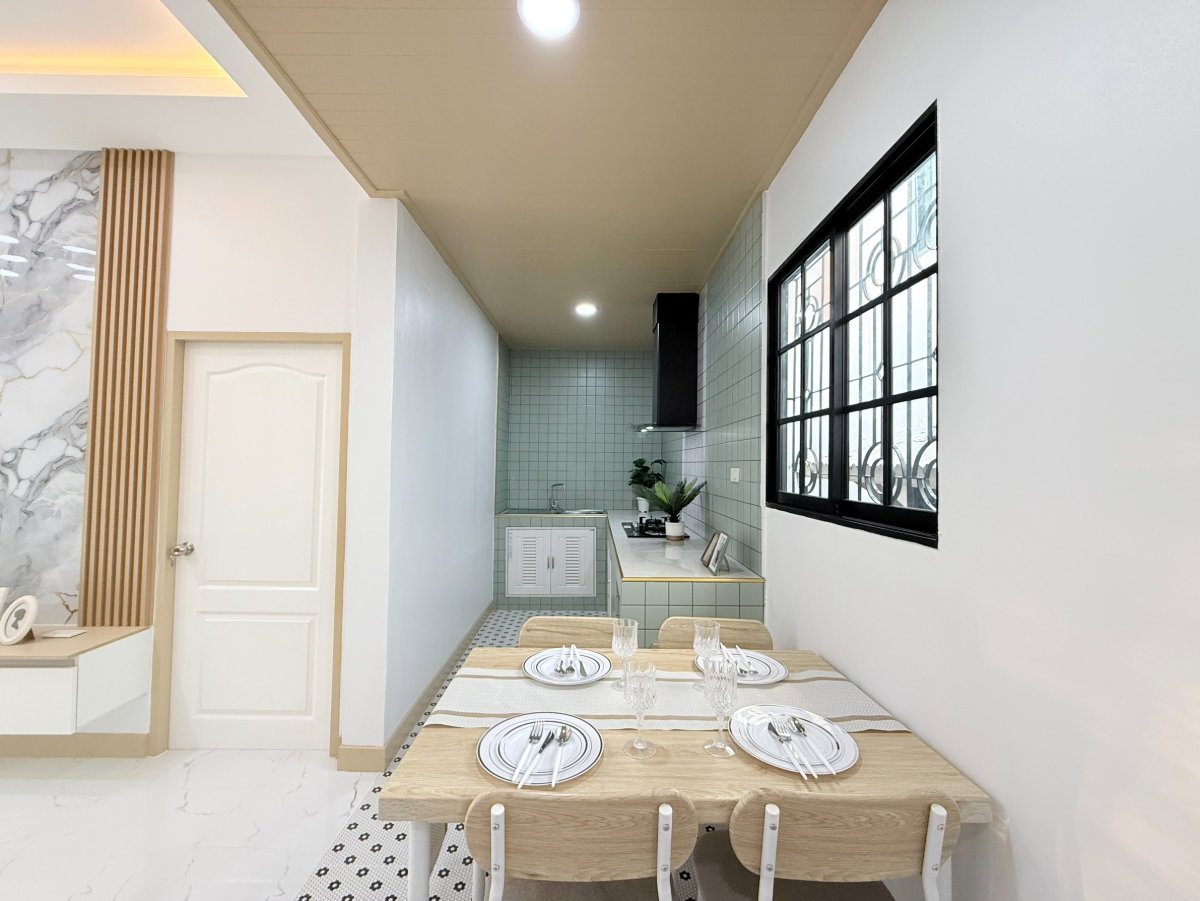 รูป บ้านแฝดชั้นเดียว ต้นโครงการ ทำเลดีมาก รีโนเวทใหม่ ม.นันทวัน 4 ซ.เลียบวารี53 แขวงโคกแฝด เขตหนองจอก  - รูปที่ 17/28