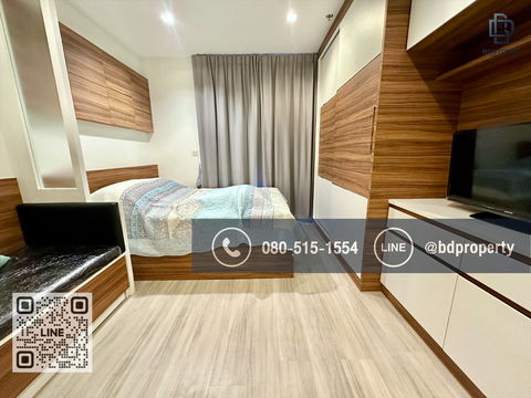 Bestdeal FOR RENT Studio 22 sqm. Rental 13,000 THB /month CONDO “IDEO MOBI RAMA 9” Near Phraram Kao 9 MRT Station 80 meters.