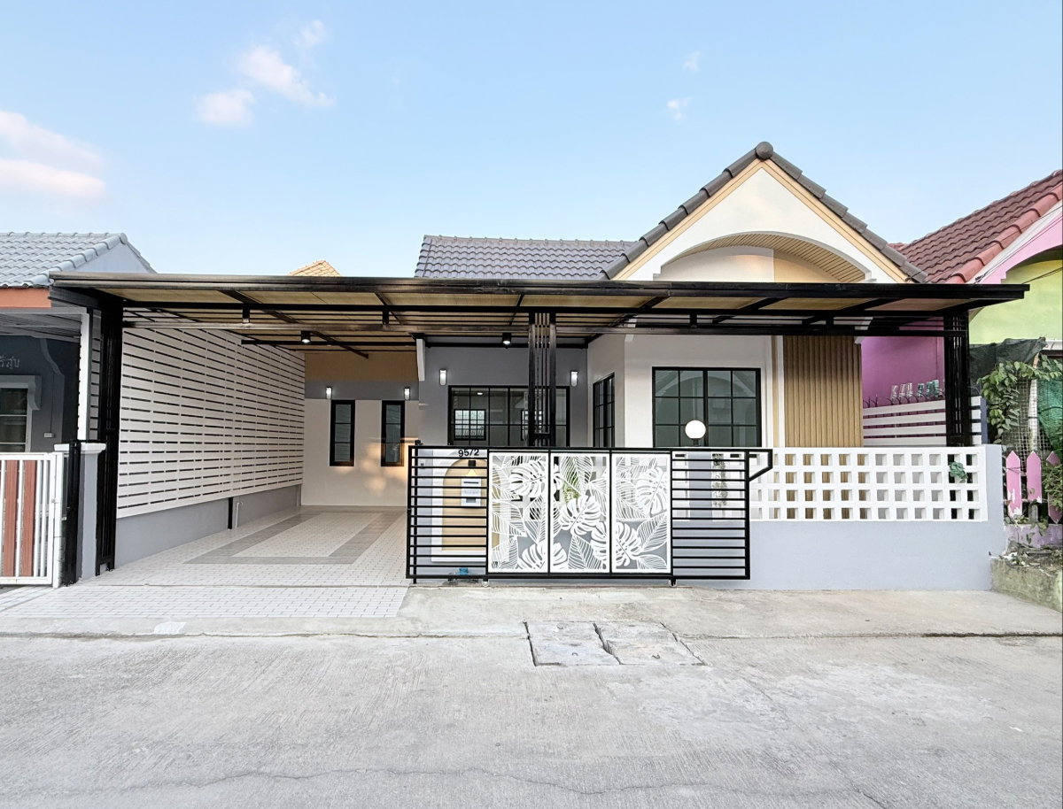 รูป บ้านแฝดชั้นเดียว ต้นโครงการ ทำเลดีมาก รีโนเวทใหม่ ม.นันทวัน 4 ซ.เลียบวารี53 แขวงโคกแฝด เขตหนองจอก  - รูปที่ 2/28