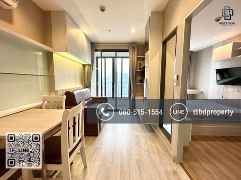 Bestdeal ให้เช่า 1 ห้องนอน 31ตรม.ราคา 16,000/เดือนเท่านั้น เฟอร์นิเจอร์และเครื่องใช้ไฟฟ้าครบ“IDEO MOBI RAMA 9” ใกล้MRT และ เซ็นทรัลพระราม 9