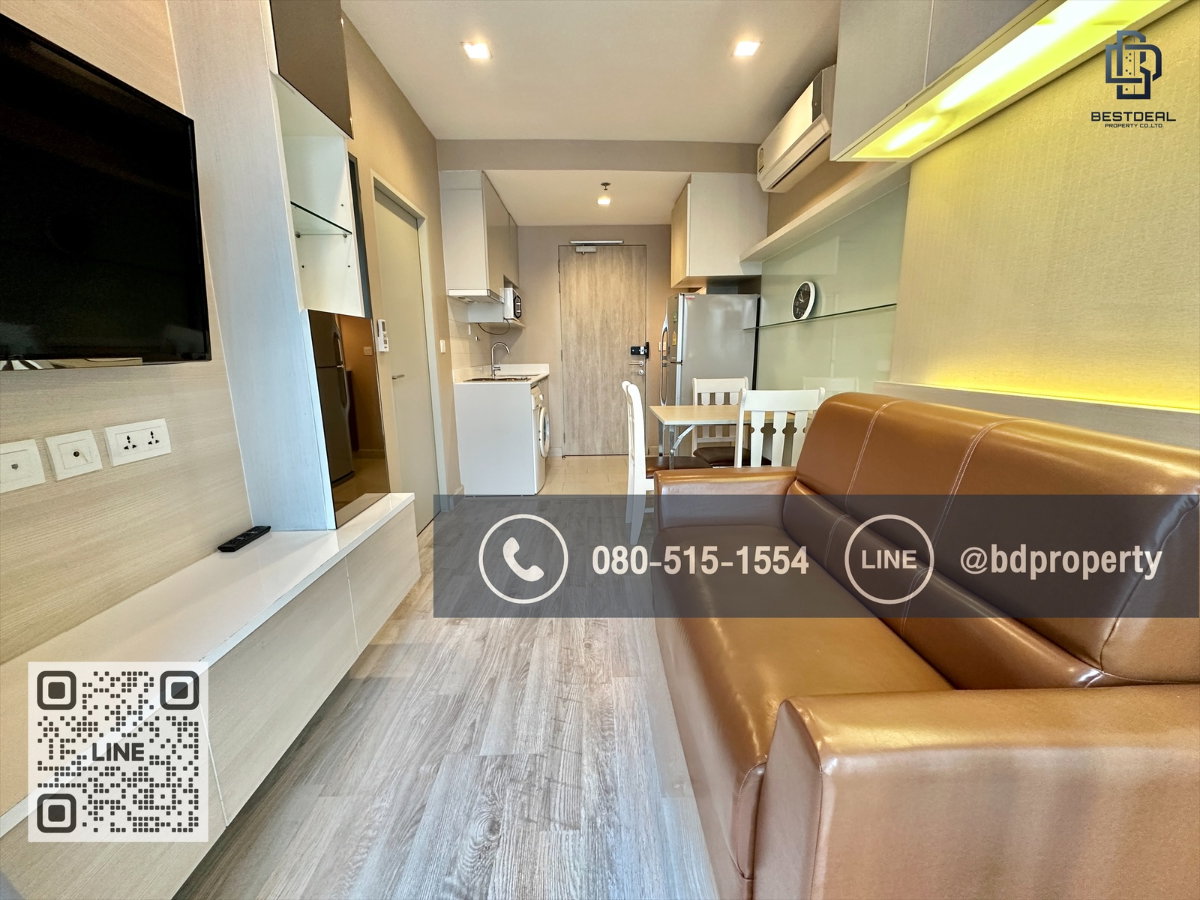 รูป Bestdeal ให้เช่า 1 ห้องนอน 31ตรม.ราคา 16,000/เดือนเท่านั้น เฟอร์นิเจอร์และเครื่องใช้ไฟฟ้าครบ“IDEO MOBI RAMA 9” ใกล้MRT และ เซ็นทรัลพระราม 9 - รูปที่ 3/12