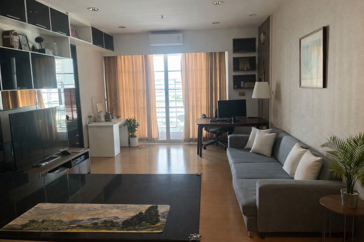 รูป 🔥 Available Rent🔥Baan Klang Krung Siam Pathumwan 2B2B 75sqm. Just 35K/Month Call Ms.Angel(Aumi)0658209572 - รูปที่ 2/10