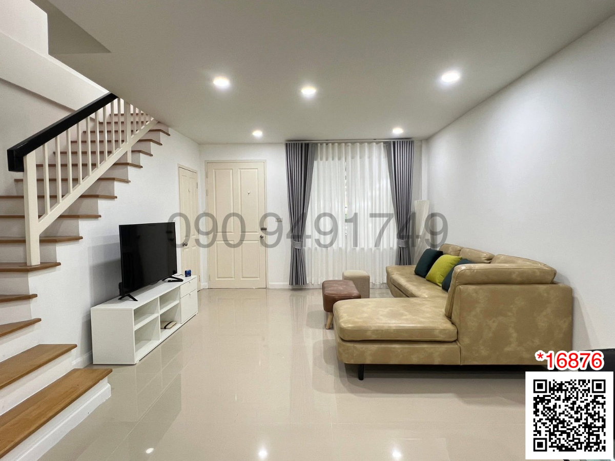 รูป เช่า ทาวน์โฮม ขนาด 3 ห้องนอน ทาวน์พลัส อ่อนนุช (ลาดกระบัง) บ้านรีโนเวทใหม่ สภาพดี - รูปที่ 2/15