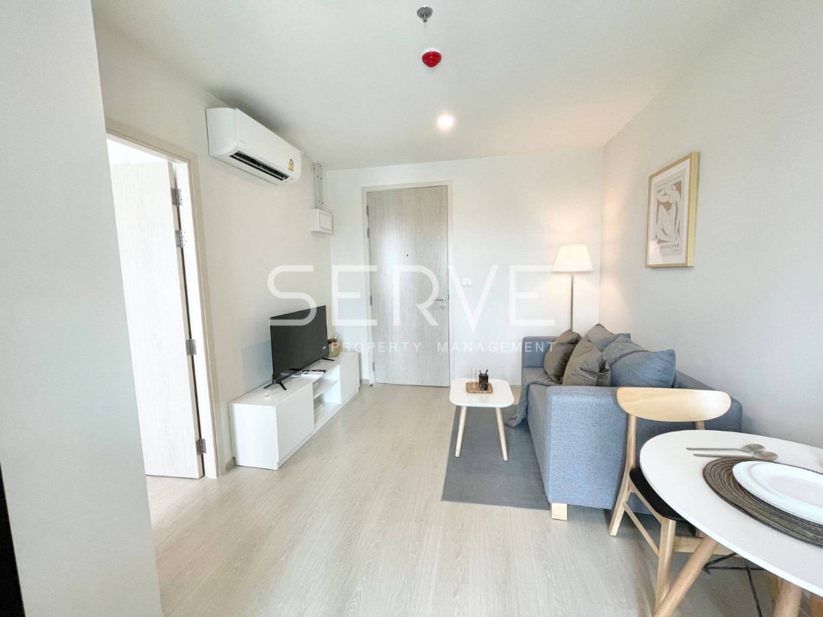 รูป 🔥10K- ห้องกว้าง 1นอน แต่งสวย ชั้นสูง วิวโล่ง เฟอร์จัดเต็ม พร้อมอยู่ คอนโดทำเลดีมาก เดินเพียง 20 ก้าว ถึง MRT ศรีรัช @  Nue Noble Chaengwattana - รูปที่ 3/6