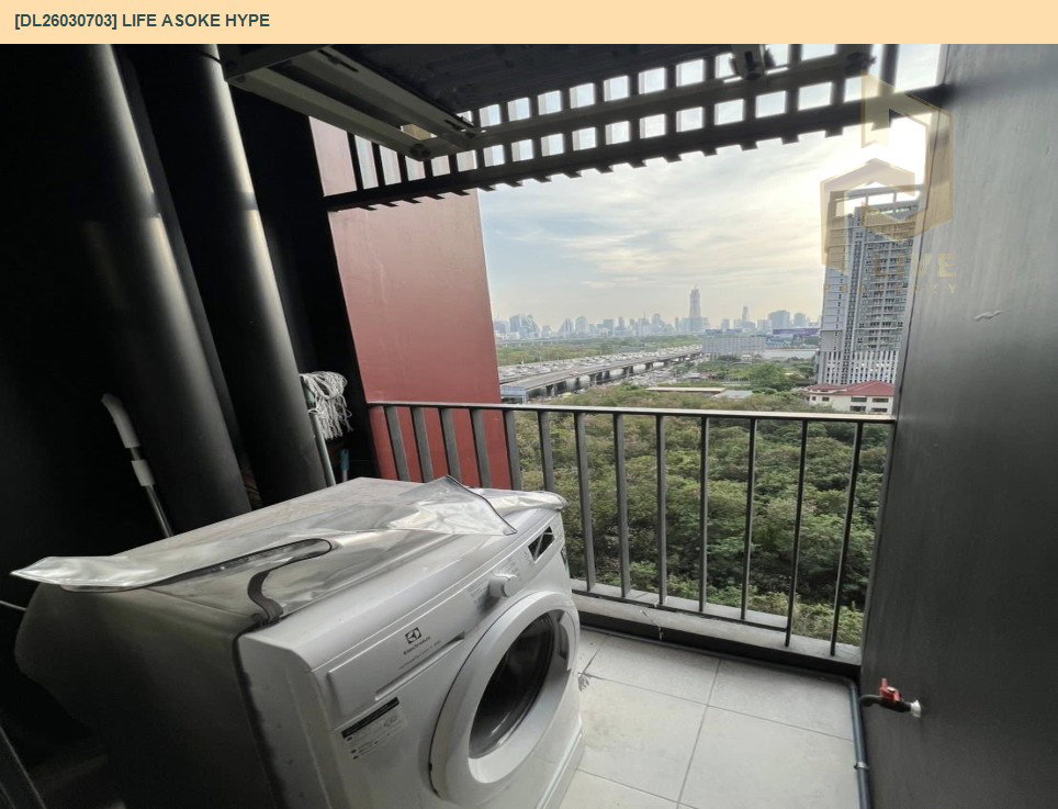 รูป DL26030703 ให้เช่าคอนโด ไลฟ์ อโศก ไฮป์ (Life Asoke Hype) ใกล้ MRT พระราม 9 พร้อมเข้าอยู่ โทรด่วน 0800343450 LineID @655ebbvc - รูปที่ 12/13