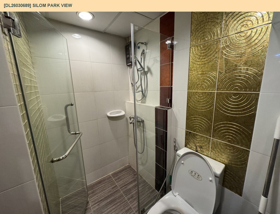 รูป DL26030689 ให้เช่าคอนโด สีลม พาร์ค วิว (Silom Park View) ใกล้ BTS ศาลาแดง พร้อมเข้าอยู่ โทรด่วน 0656133286 LineID @534wlwof - รูปที่ 11/12
