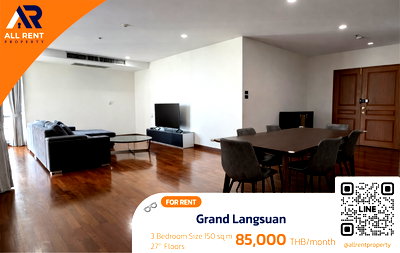 Condos for rent Embassy of the United States : Luxury Living 🔥 Grand Langsuan for Rent | Quiet Oasis in the Heart of Langsuan | Close to BTS Chidlom & Central Chidlom